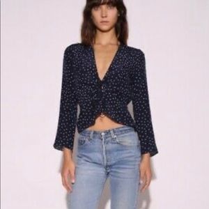 Realisation Par Silk Wrap Top